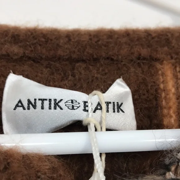 NWT ANTIK BATIK Moya belted brushed intarsia mohair-blend cardigan - Picture 12 of 13